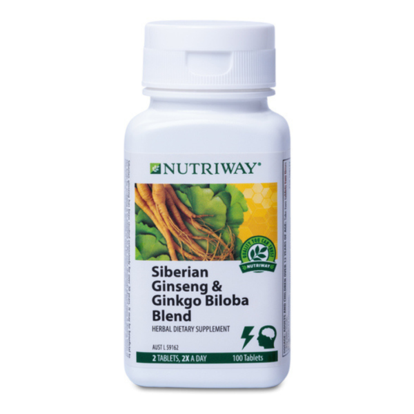 NUTRIWAY™ Siberian Ginseng & Ginkgo Biloba - 100 Tablets